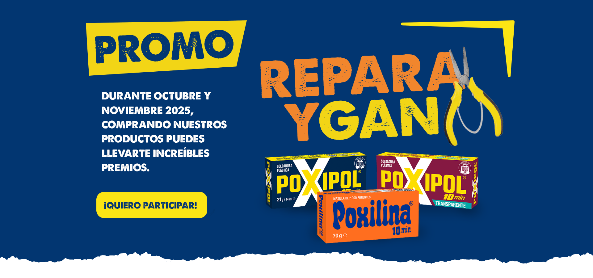 REPARA Y GANA con POXIPOL® y Poxilina®
